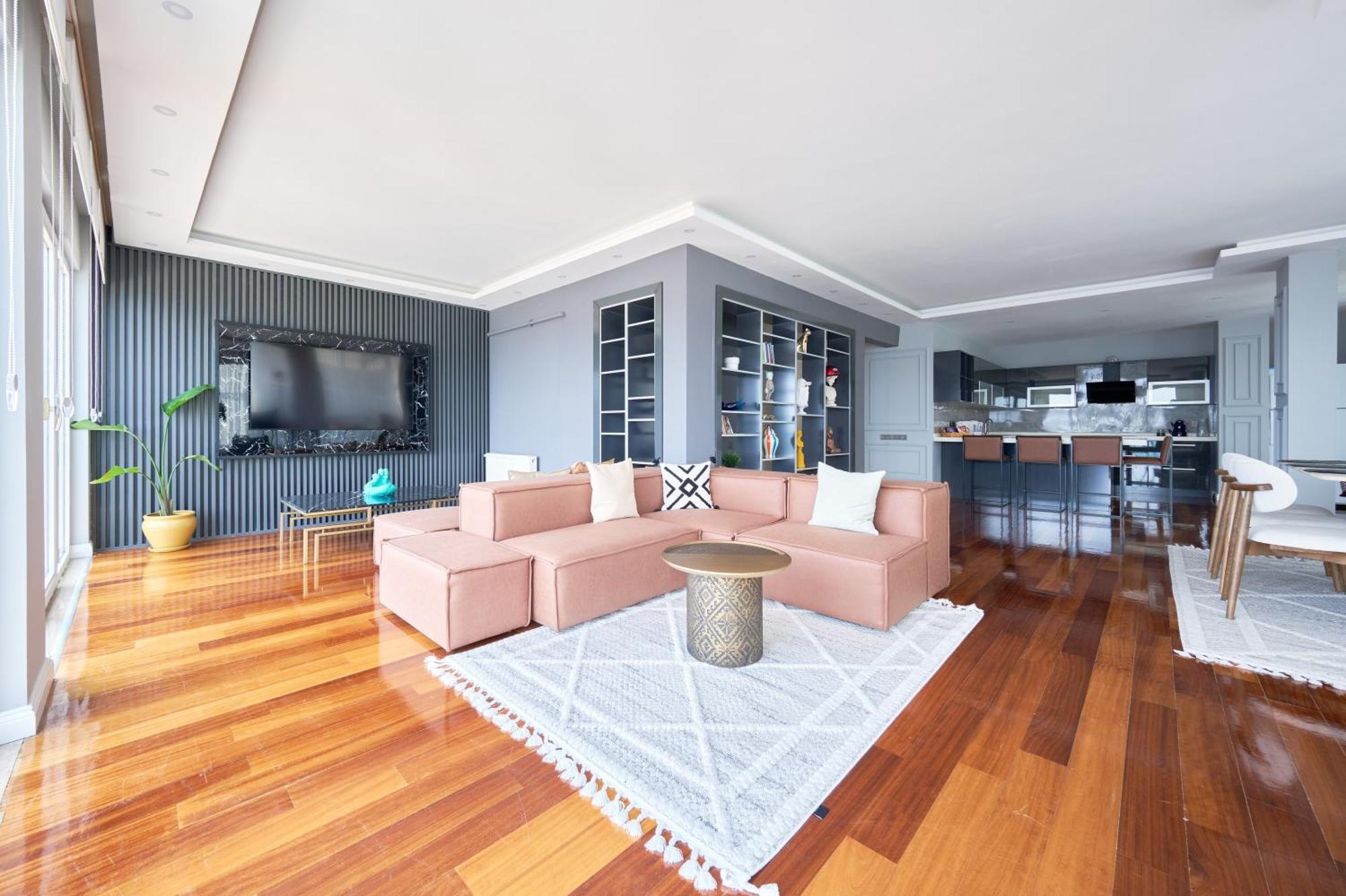 Modern Duplex Bosphorus View With Teracce Daire İstanbul