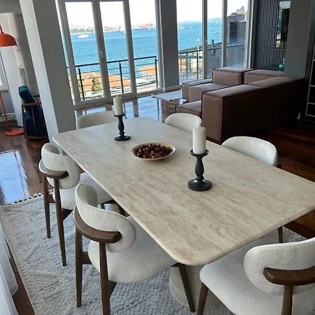 Modern Duplex Bosphorus View Apartment With Teracce Istanbul Exterior photo