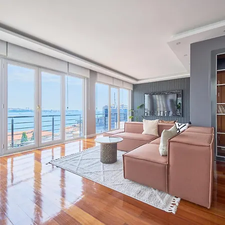 Modern Duplex Bosphorus View Apartment With Teracce Istanbul Exterior photo
